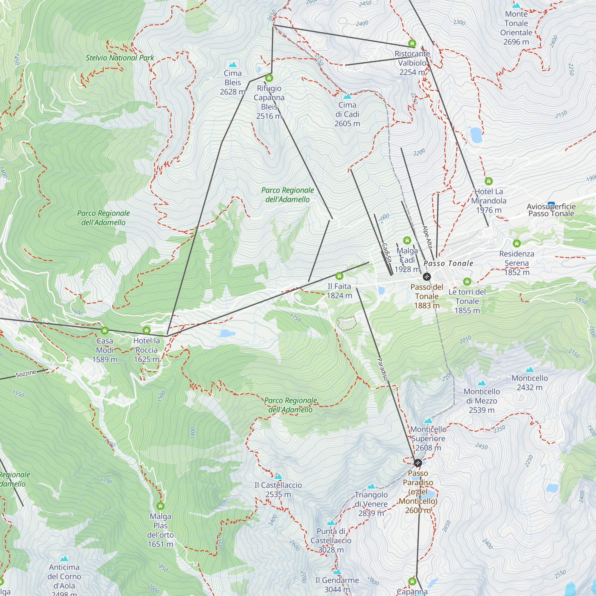 Casa Santa Maria al Tonale map
