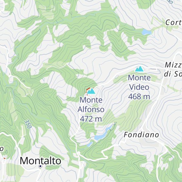 Map of Monte Alfonso