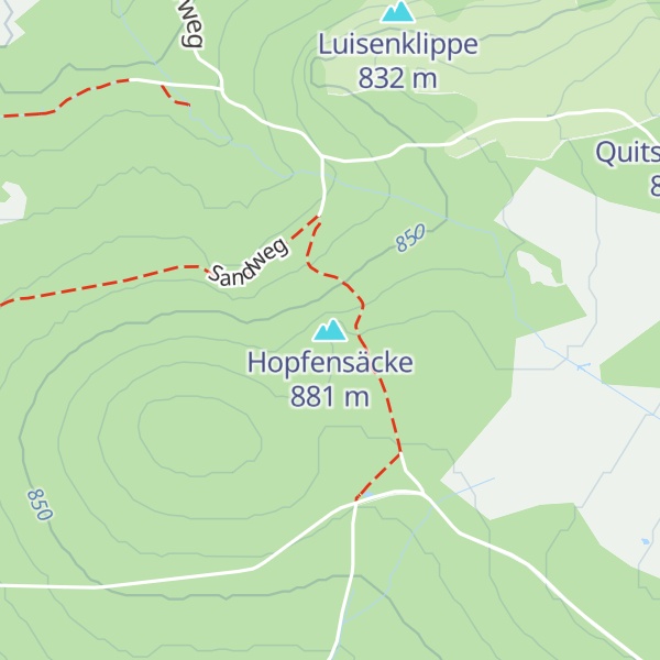 Map of Hopfensäcke