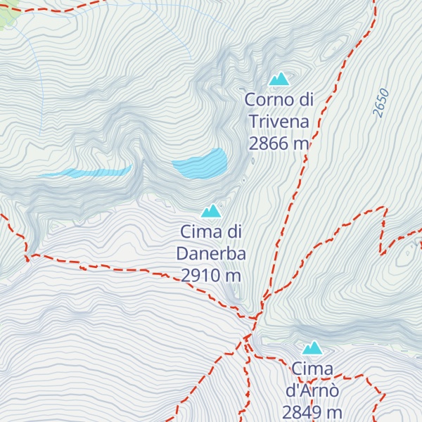Map of Cima di Danerba