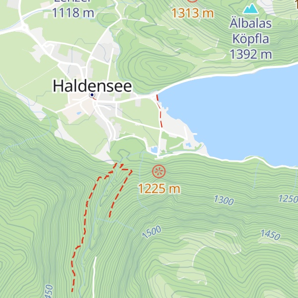 Map of Tauscher's Alm