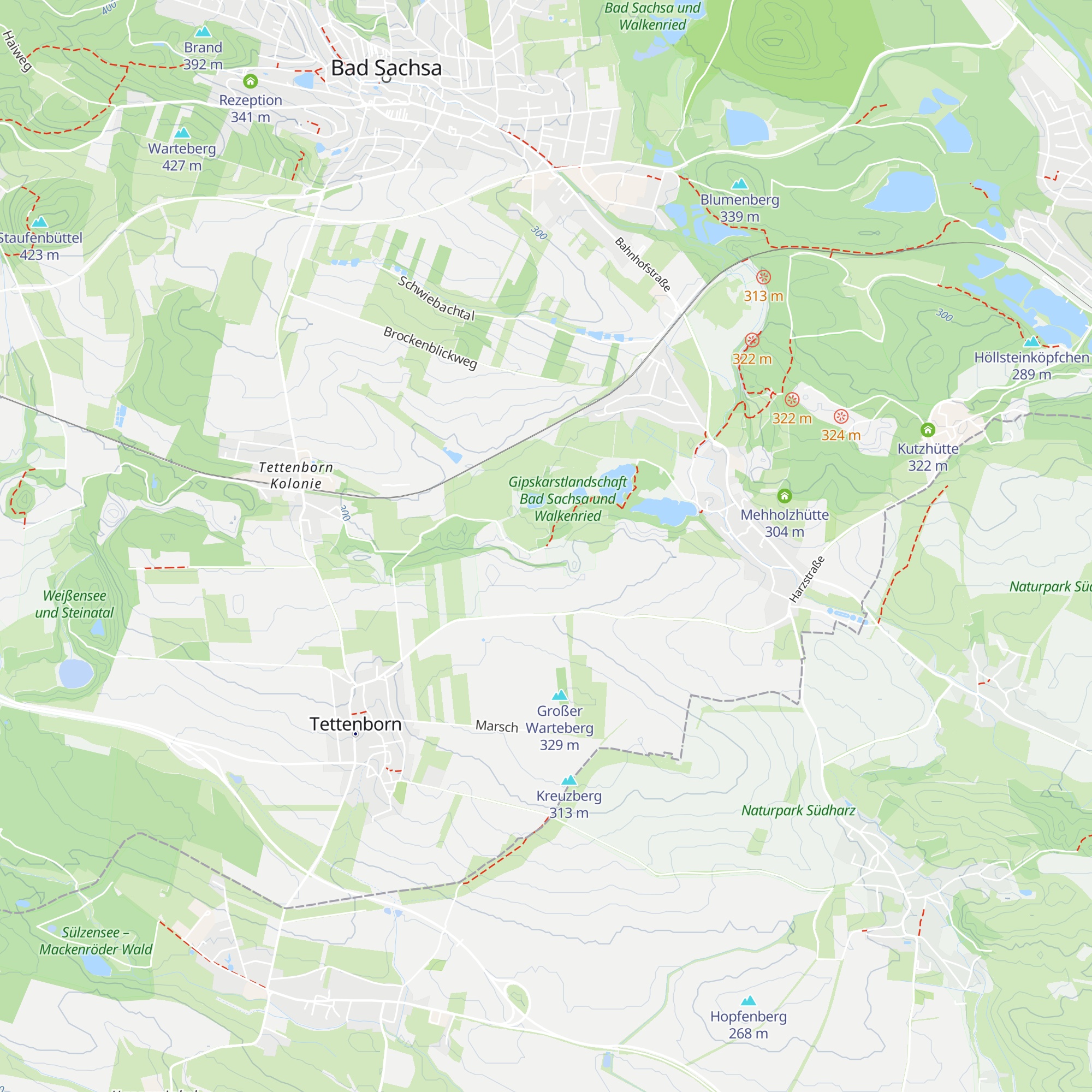 Kranichsteinhütte map