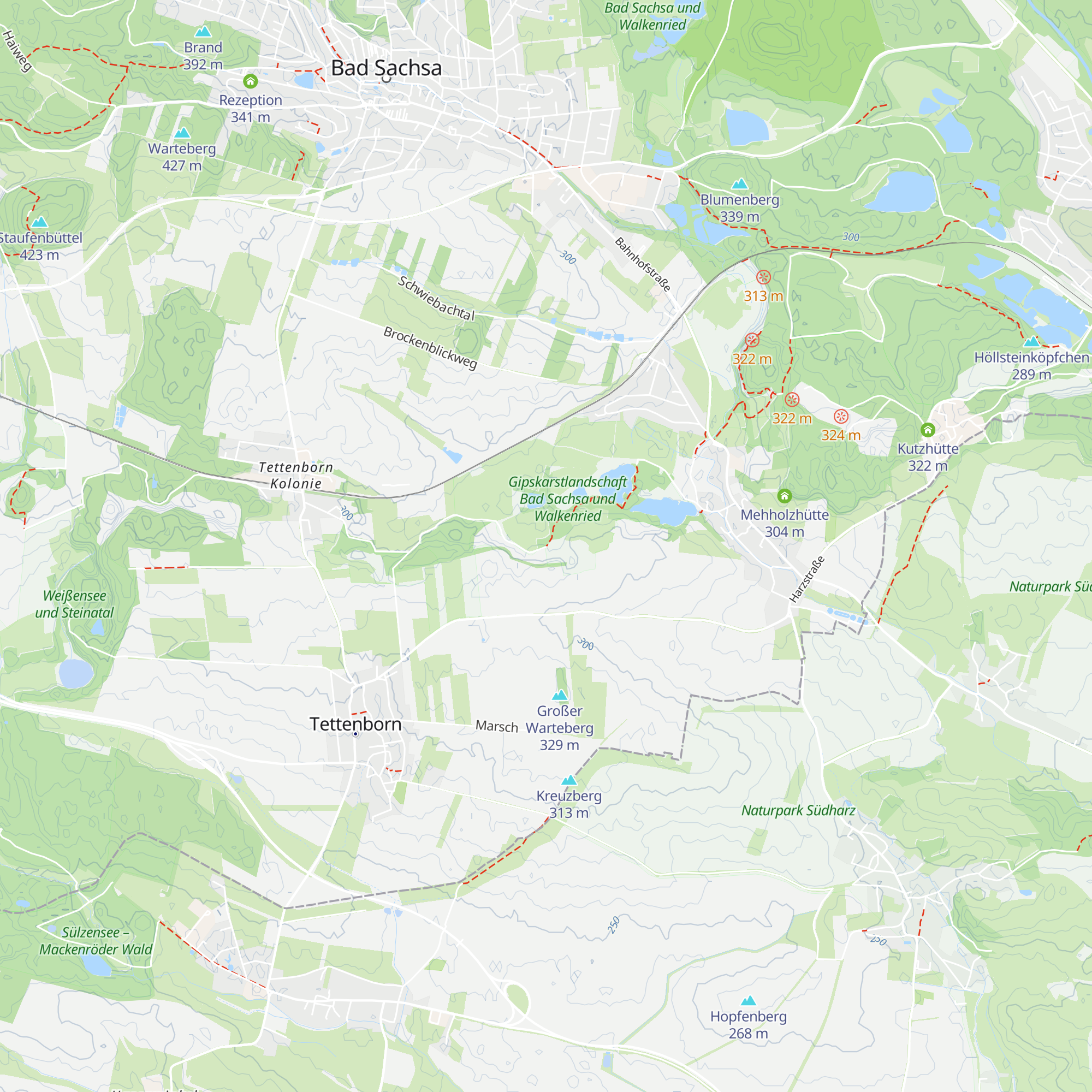 Kranichsteinhütte map