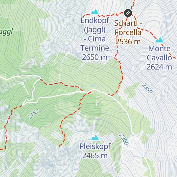Map of Grauner Alm - Malga di Curon