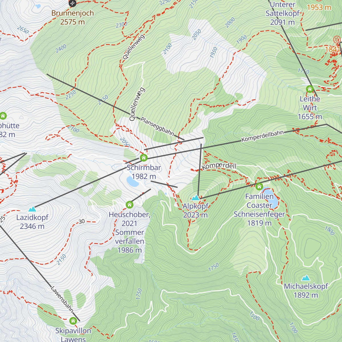 Sportalm map