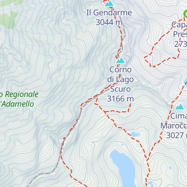 Map of Bivacco Passo Lago Scuro (Museo)