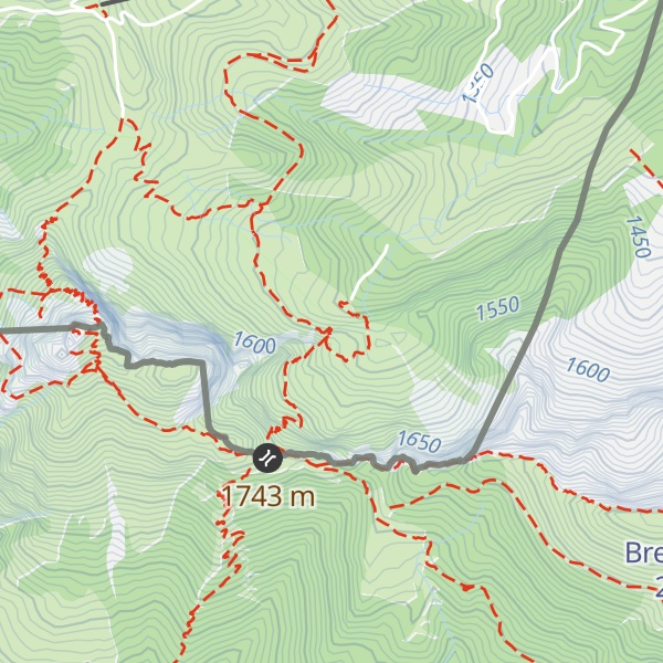 Map of Grenzhütte/Diensthütte/Privat