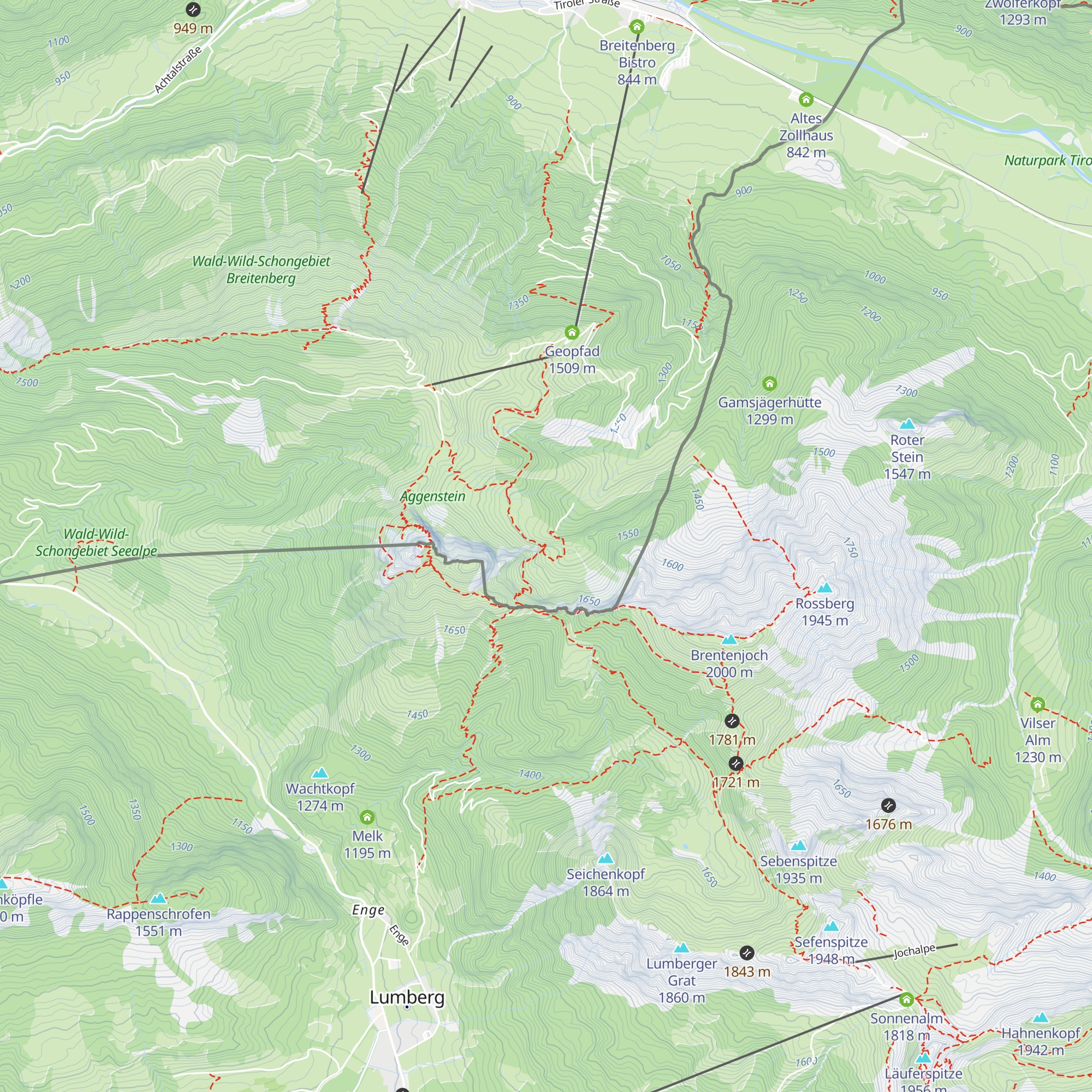 Grenzhütte/Diensthütte/Privat map