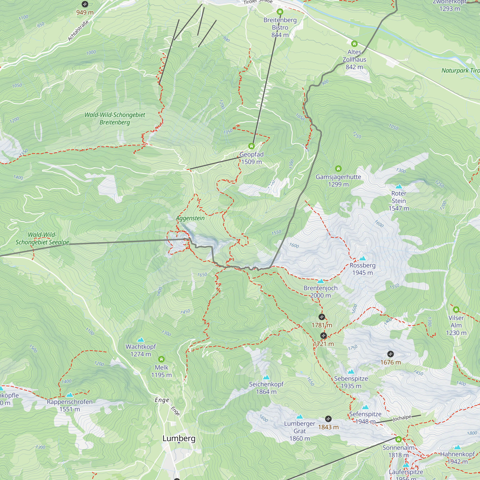 Grenzhütte/Diensthütte/Privat map