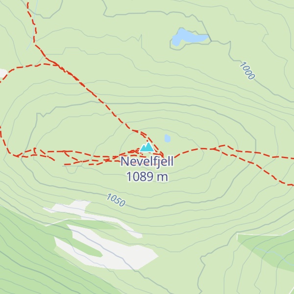 Map of Nevelfjell