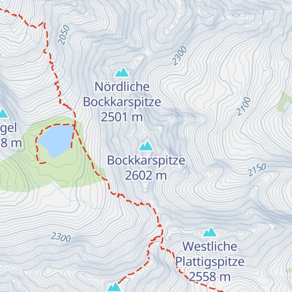 Map of Bockkarspitze