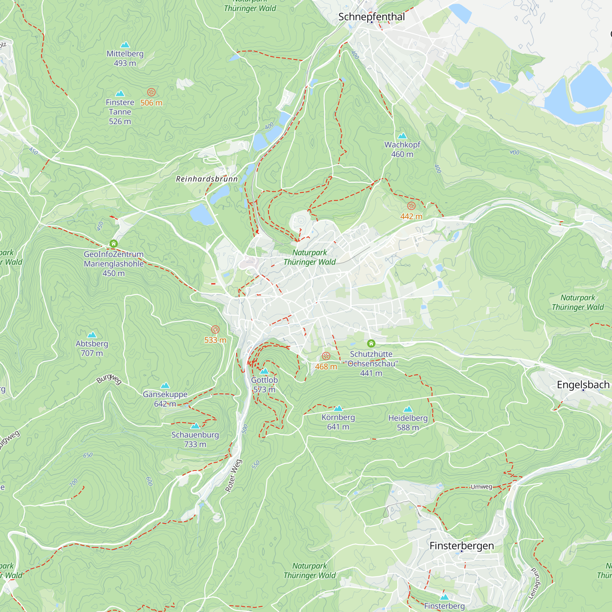 Touristinformation Friedrichroda map