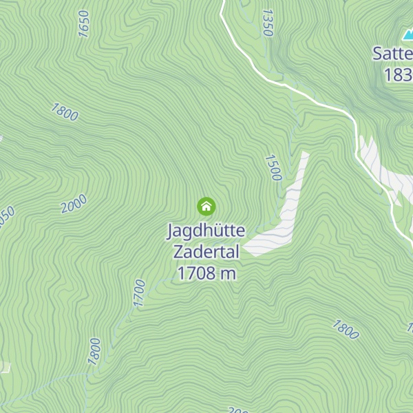 Map of Jagdhütte Zadertal