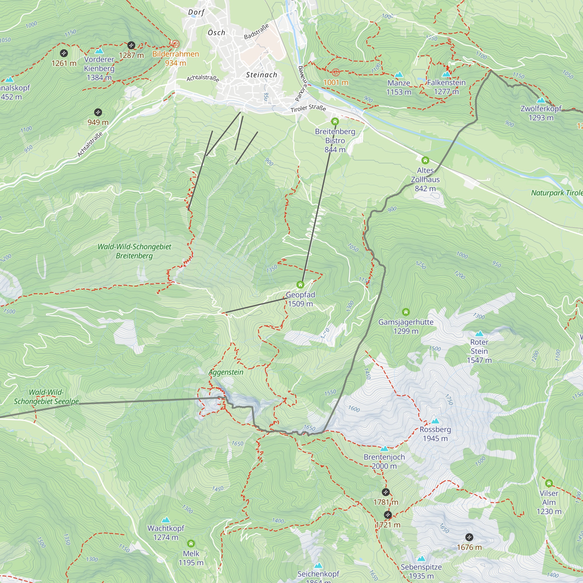 Hochalphütte map