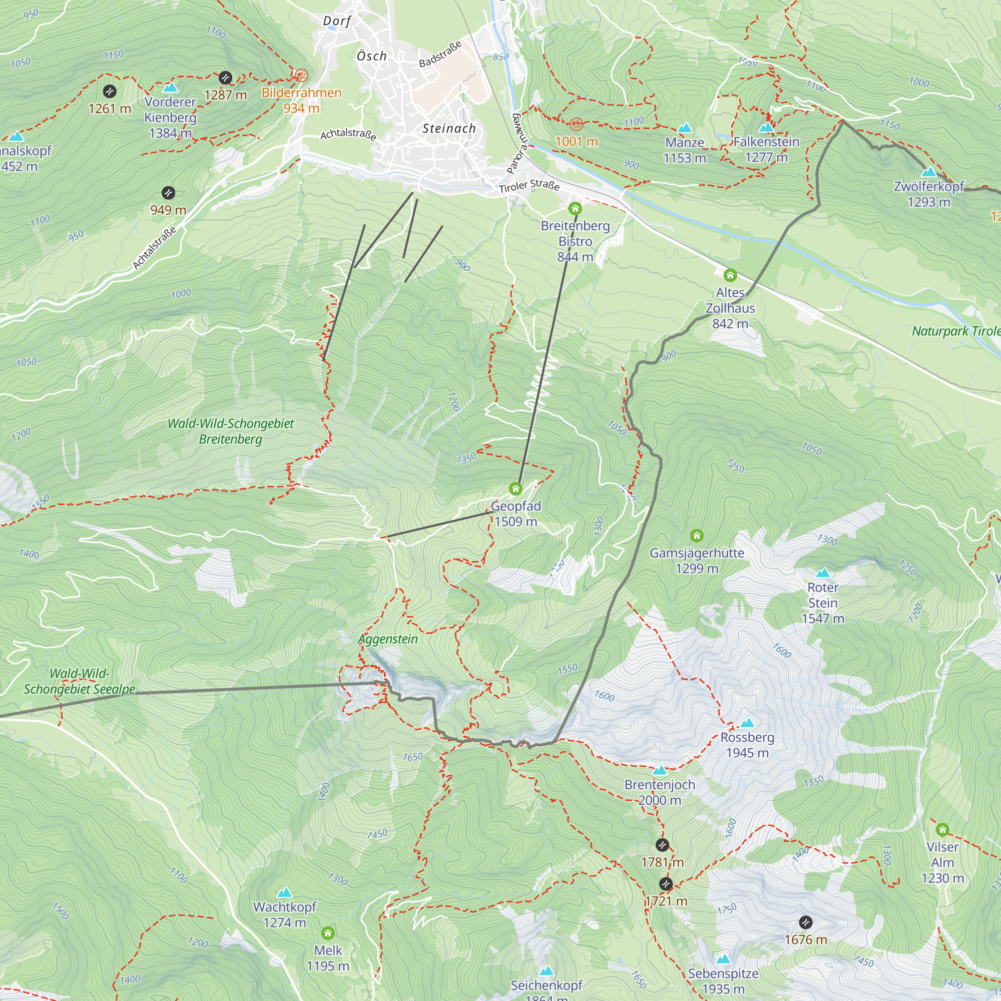 Hochalphütte map