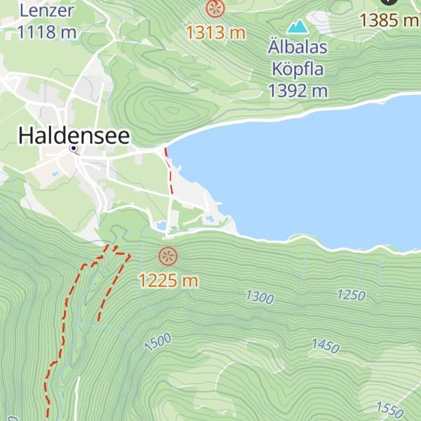 Map of Natur-Camping-Haldensee