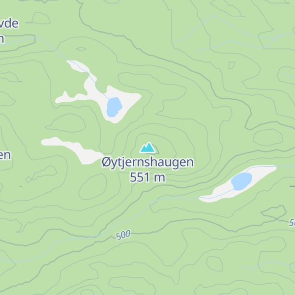 Map of Øytjernshaugen