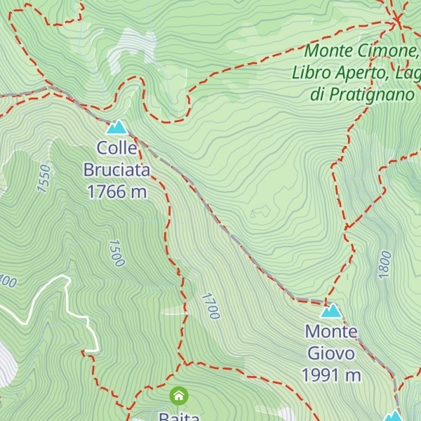 Map of Colle Traversata