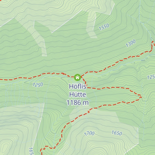 Map of Höflis Hütte