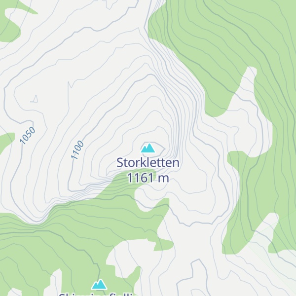Map of Storkletten