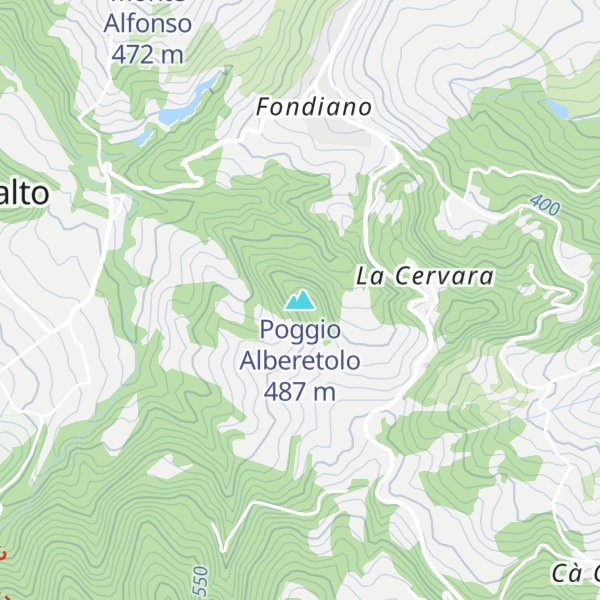 Map of Poggio Alberetolo