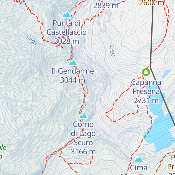Map of Corno di Casamadre