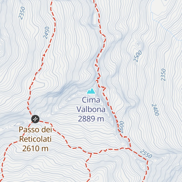 Map of Cima Valbona