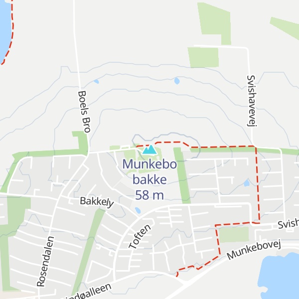 Map of Munkebo bakke