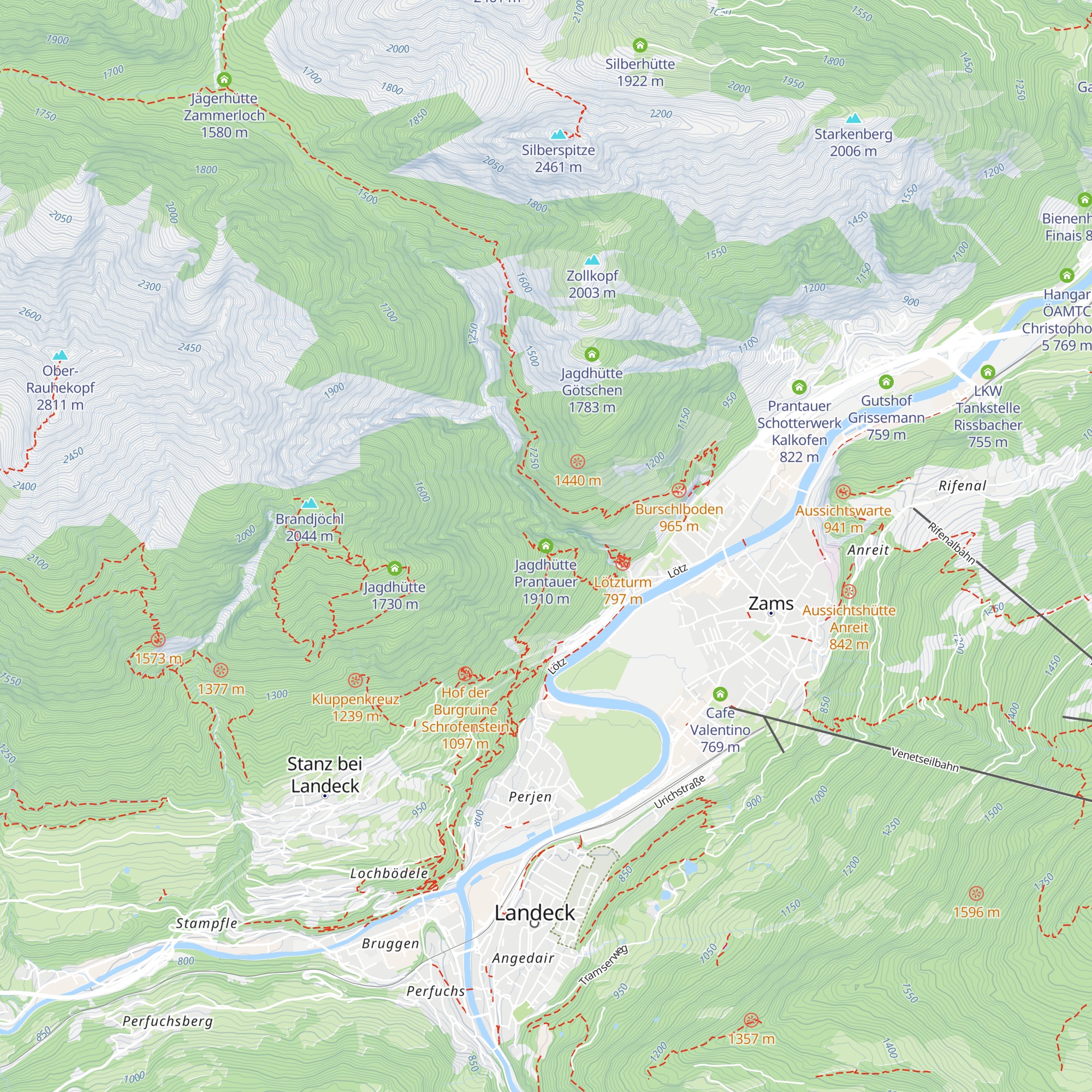 Jagdhütte Prantauer map