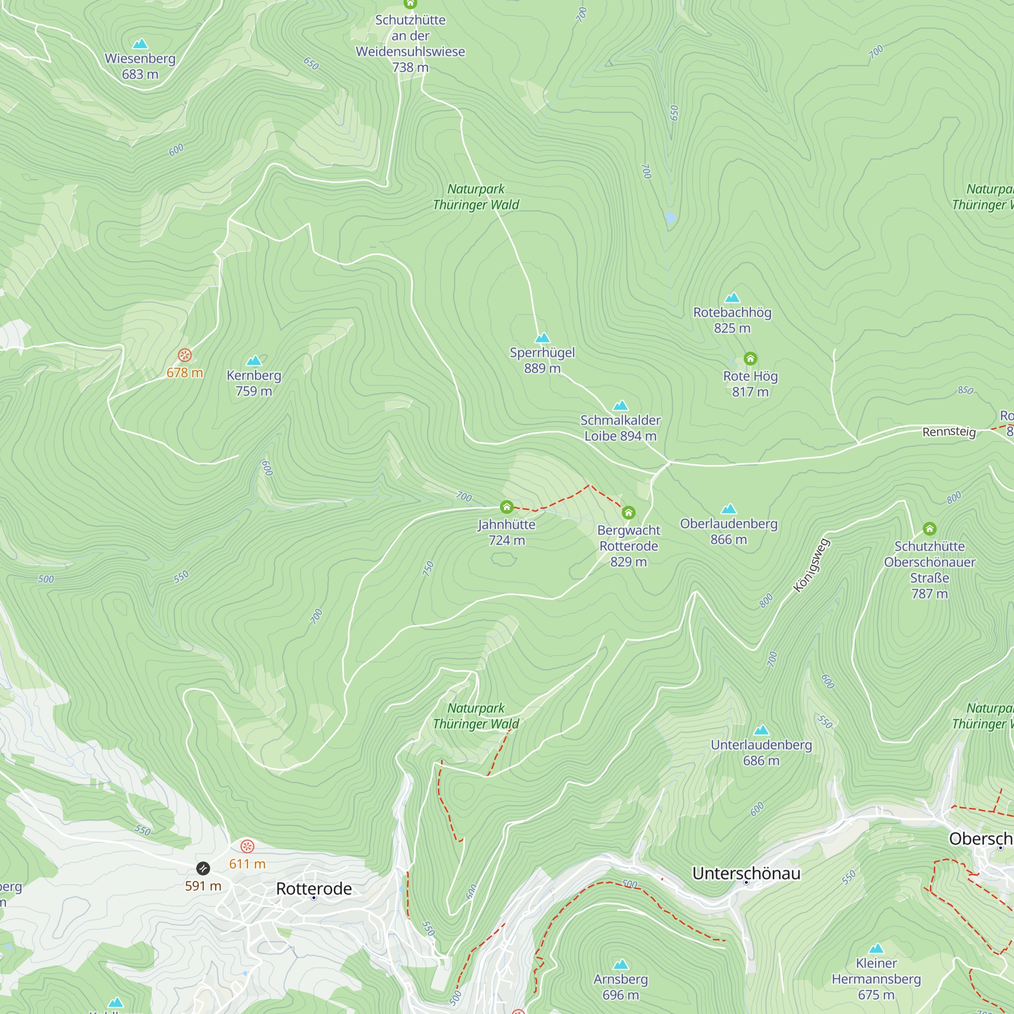 Jahnhütte map