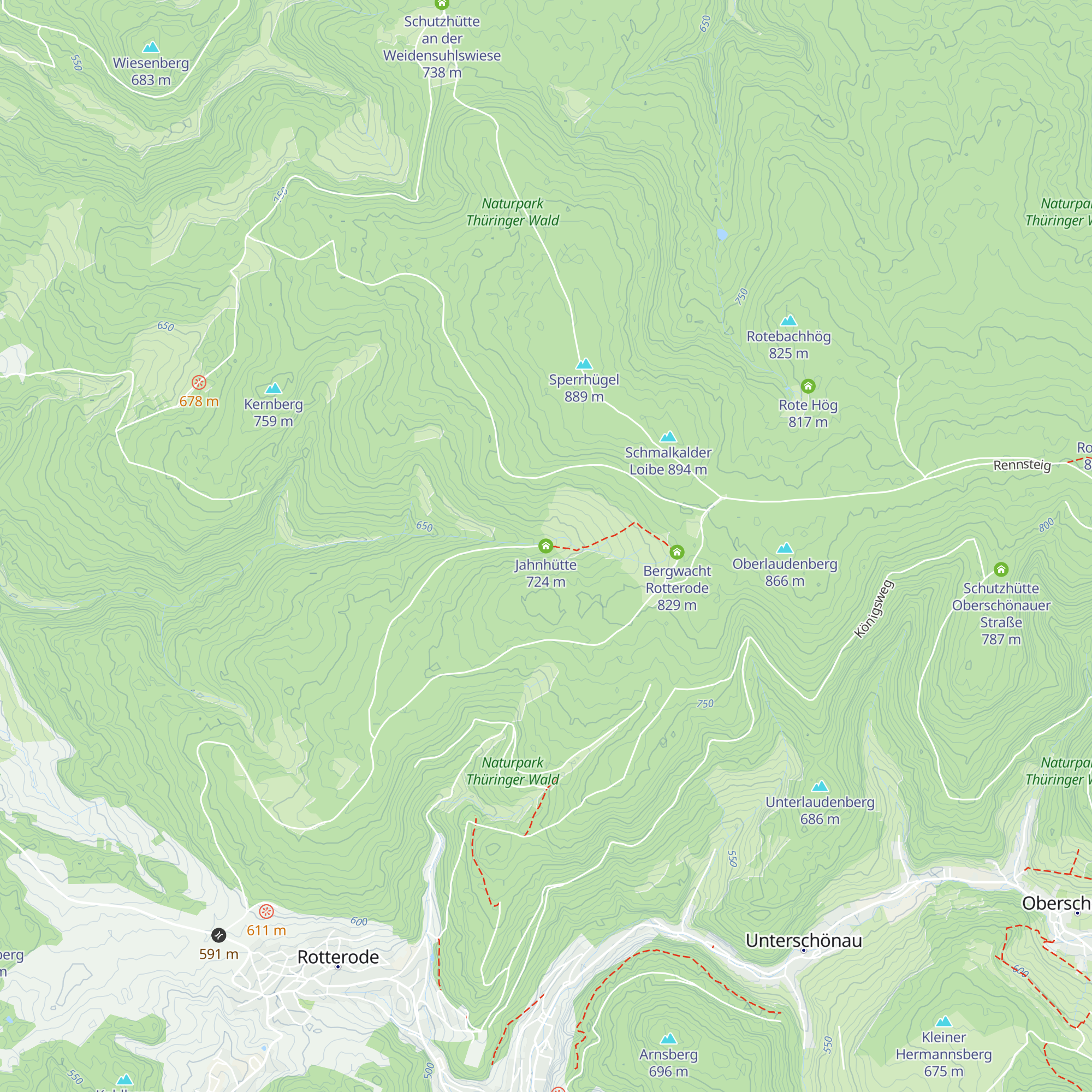 Jahnhütte map