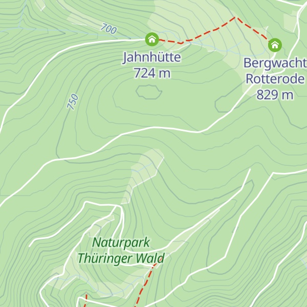 Map of Hütte an der Silberwiese