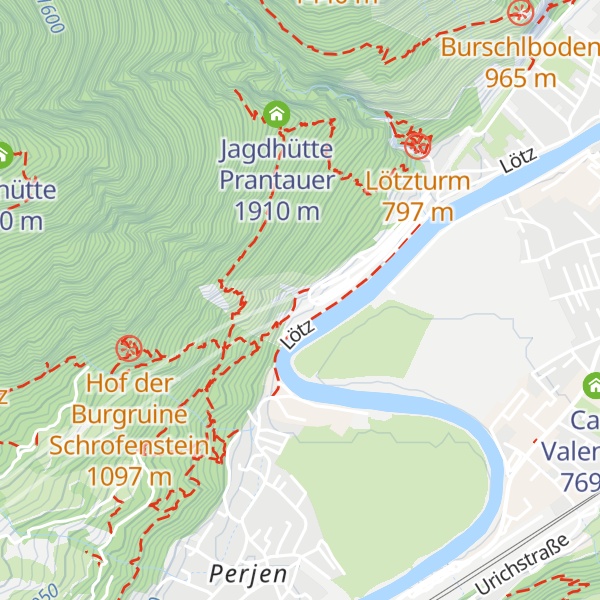 Map of Betriebsgebäude Perjentunnel