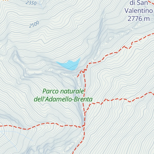 Map of Cima Cop di Breguzzo