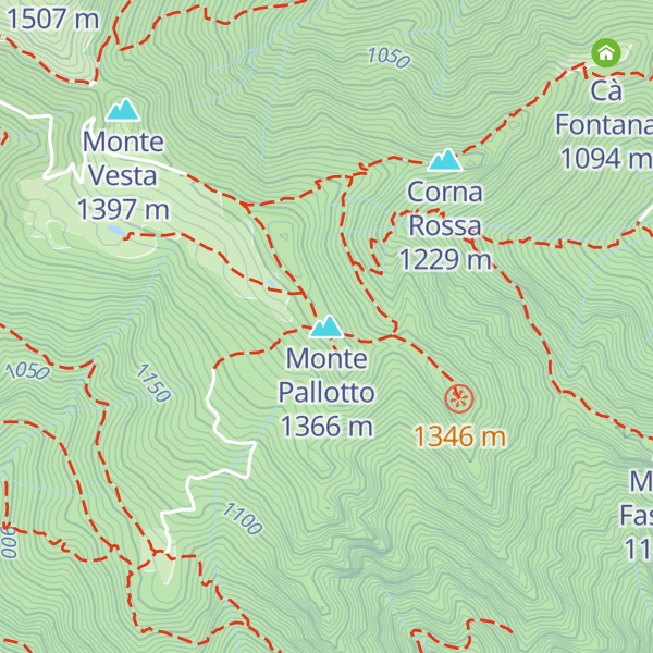 Map of Monte Pallotto