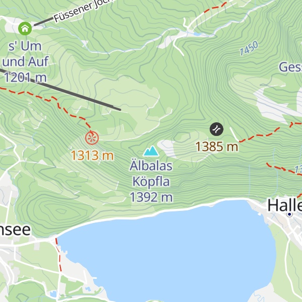 Map of Älbalas Köpfla