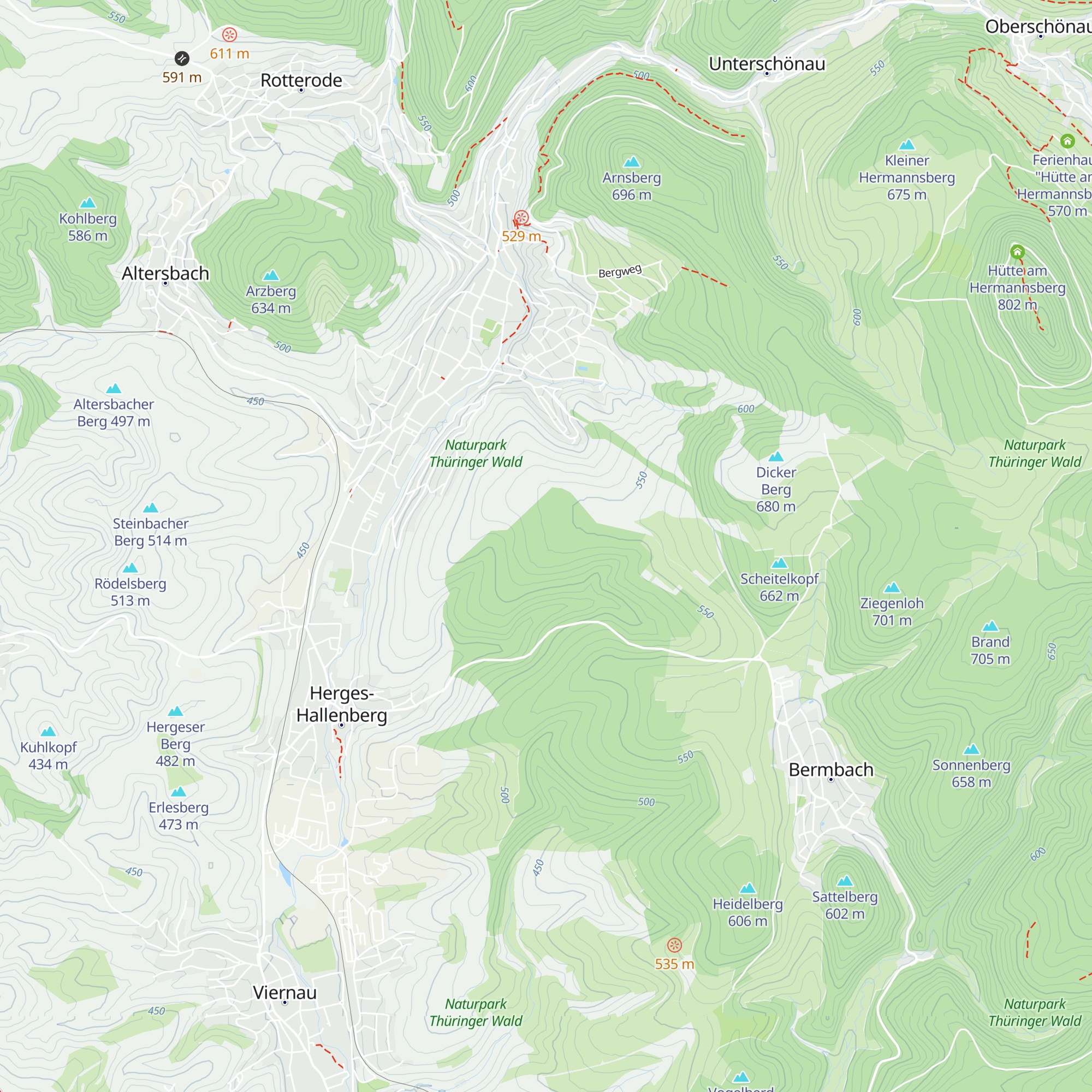 Schutzhütte Kantorstein map