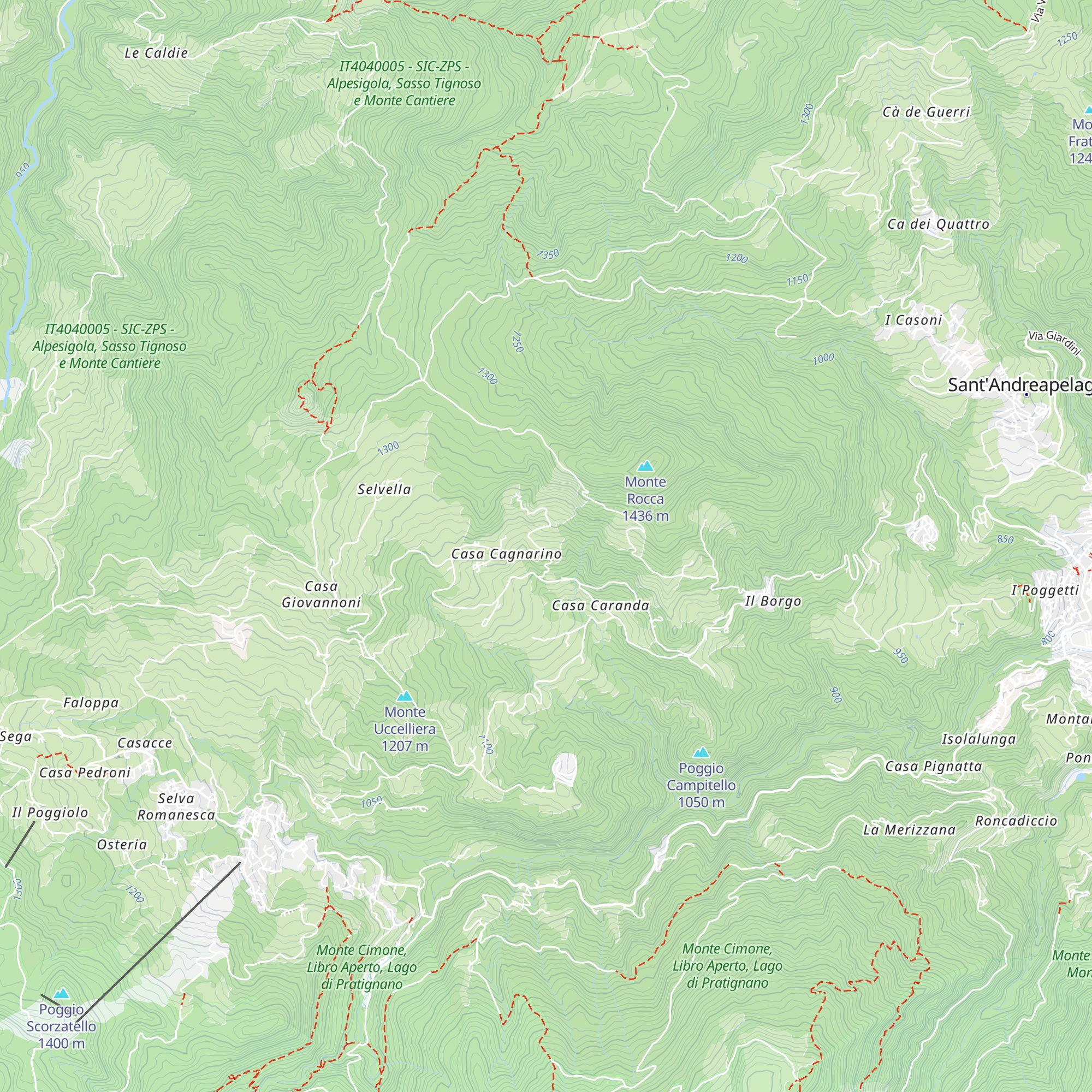 Capanna delle Fontanelle map