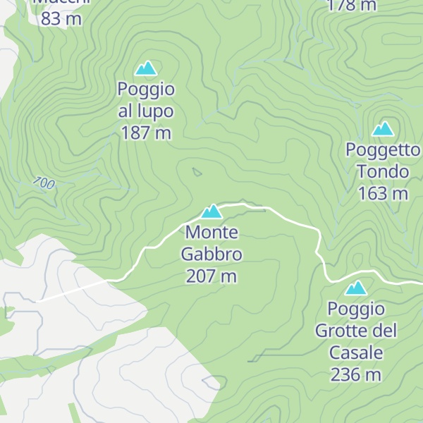 Map of Monte Gabbro