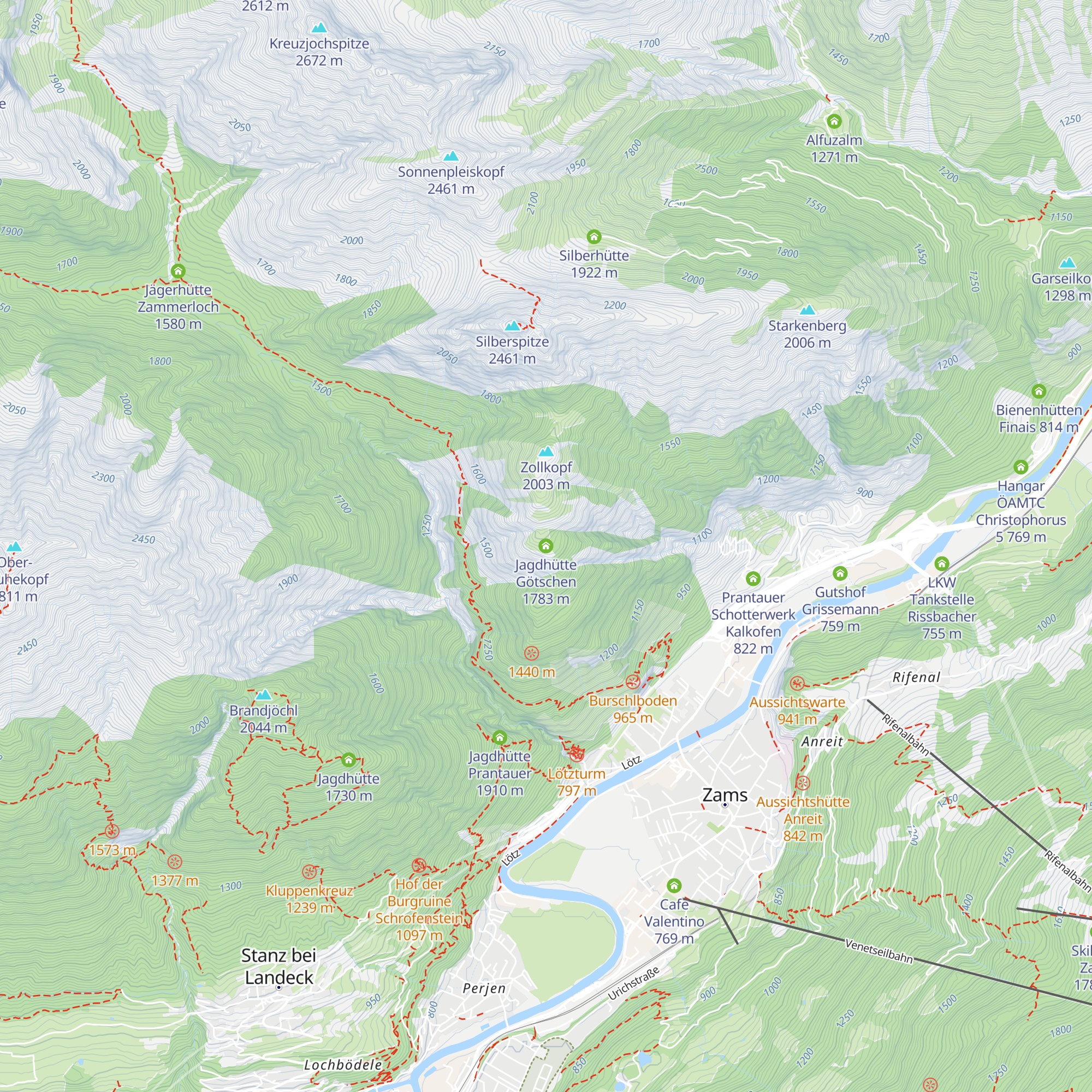 Jagdhütte Götschen map