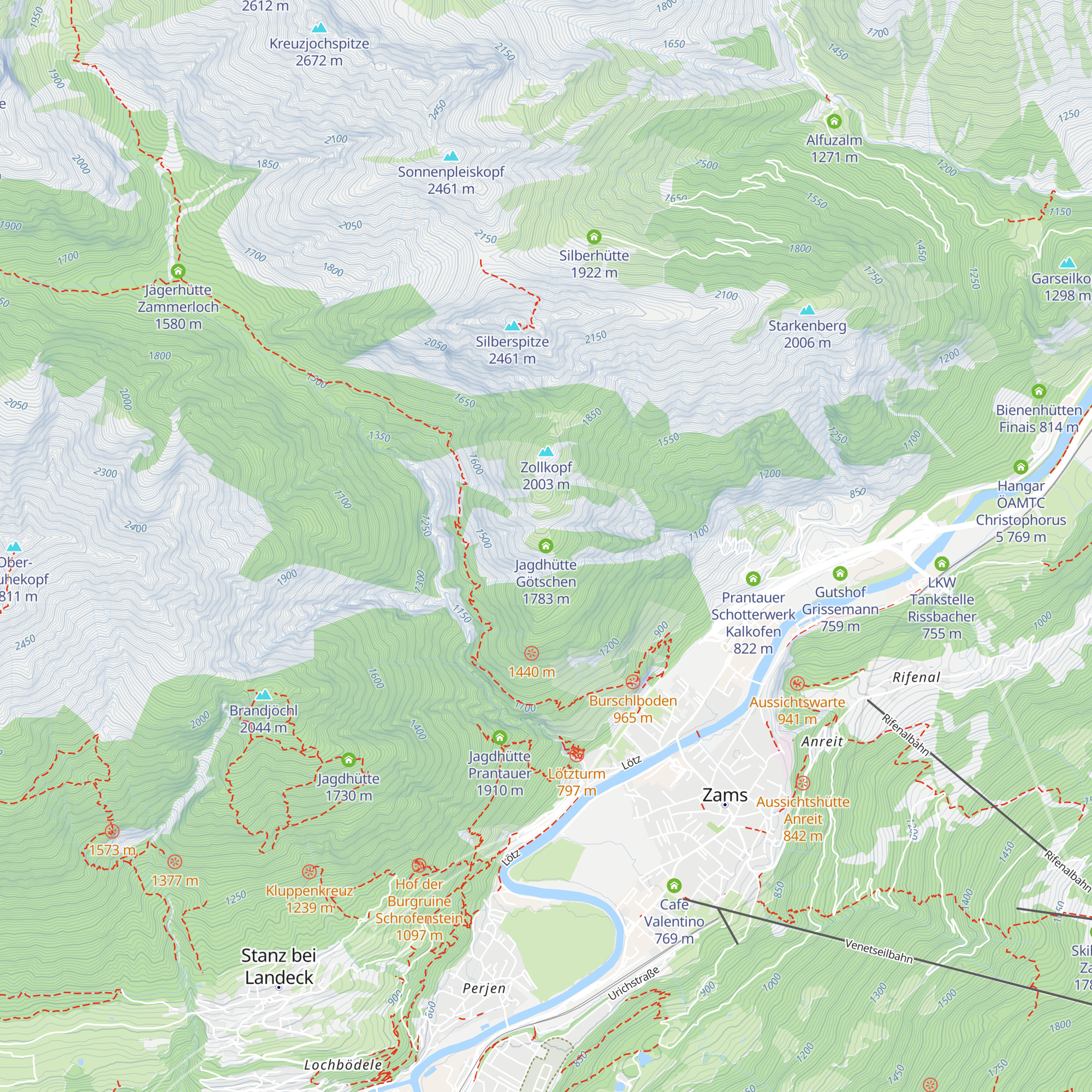 Jagdhütte Götschen map