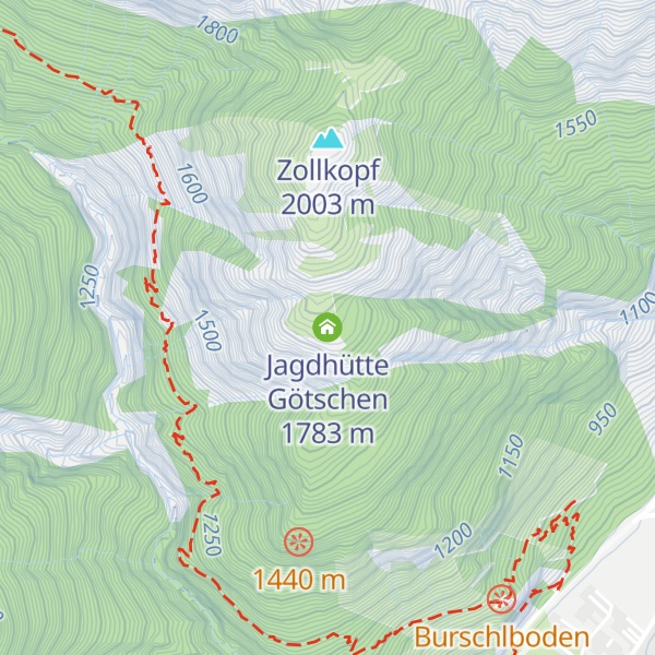 Map of Jagdhütte Götschen