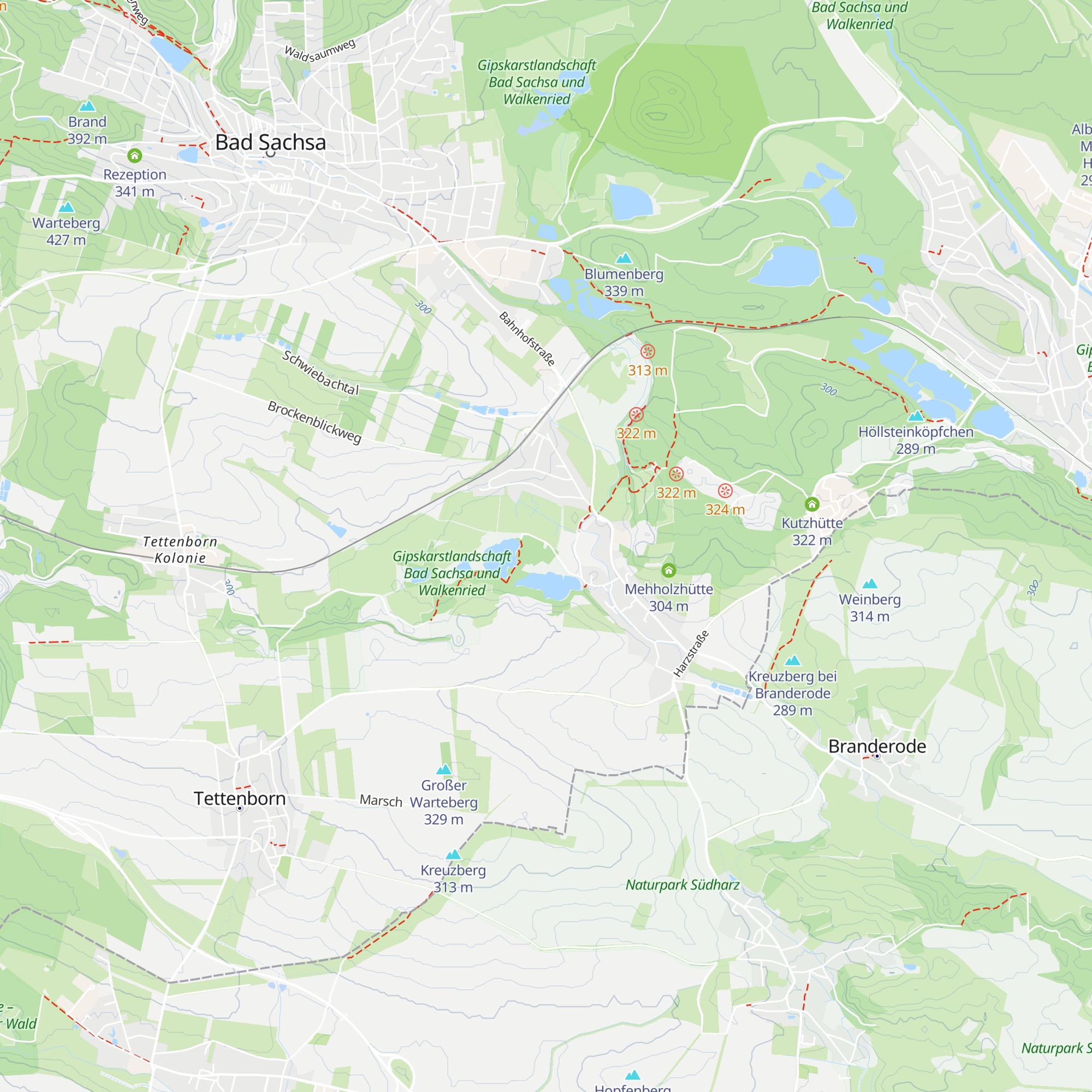 Hegeteich-Hütte map