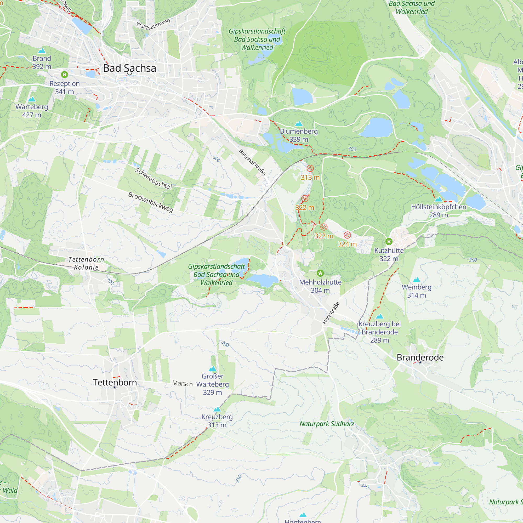 Hegeteich-Hütte map