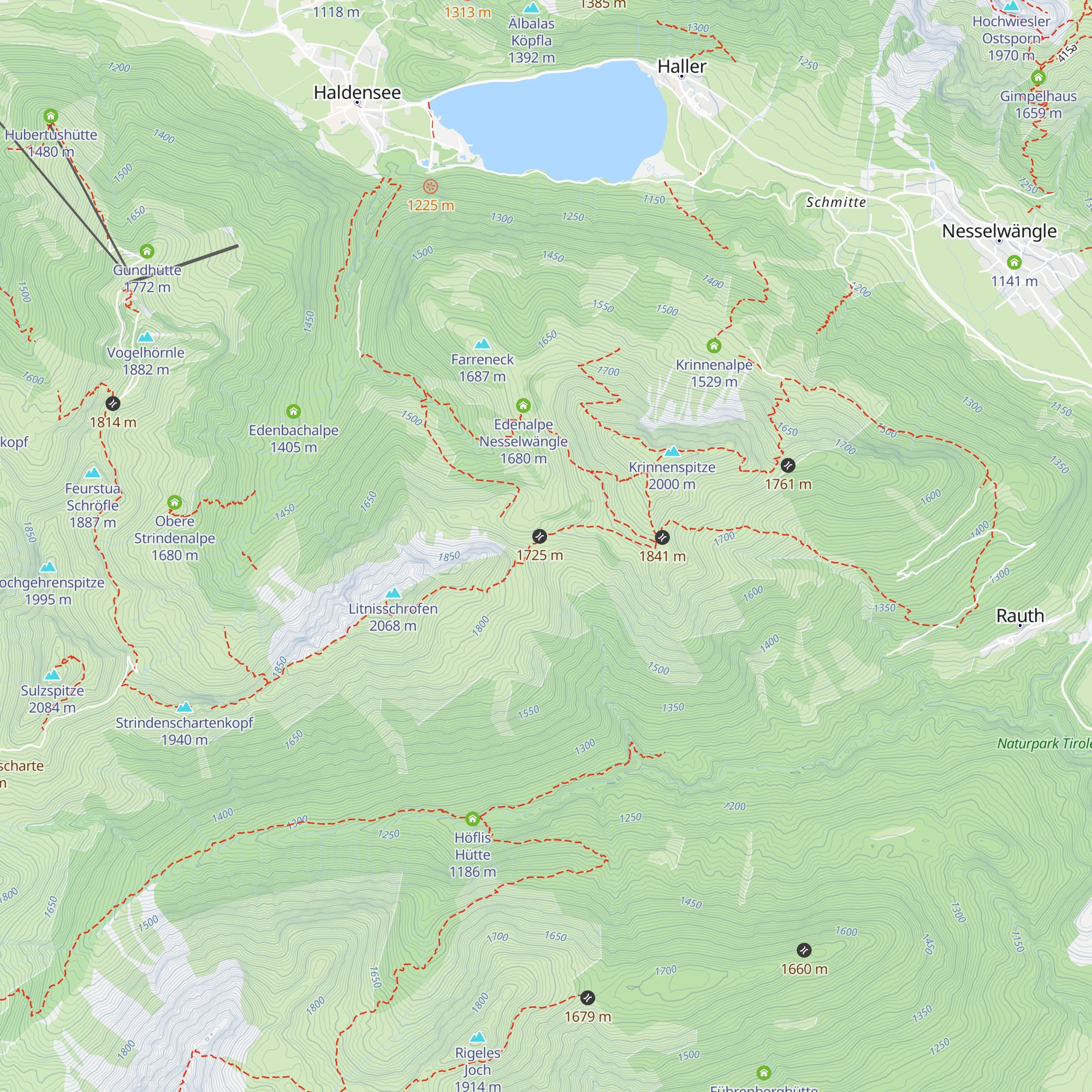 Gräner Ödenalpe map