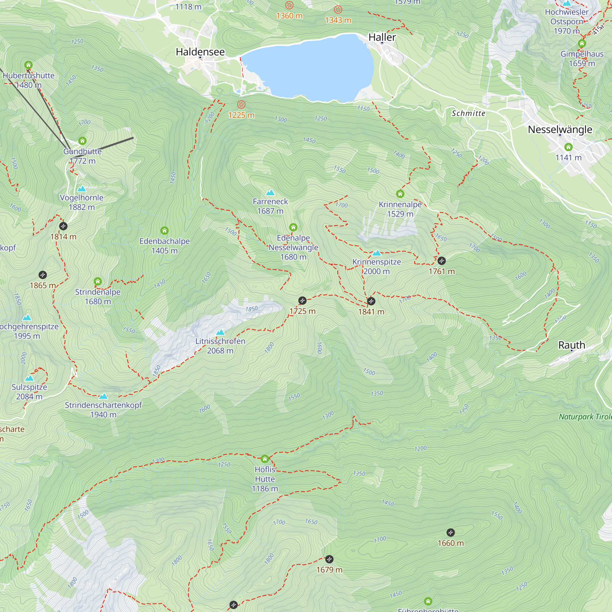 Gräner Ödenalpe map