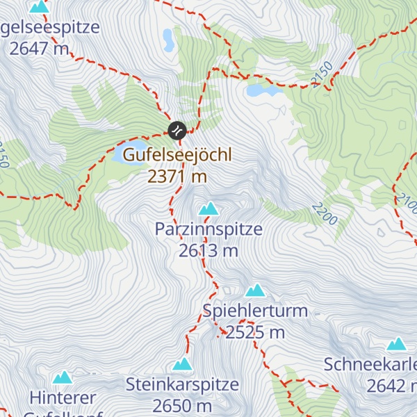 Map of Parzinnspitze