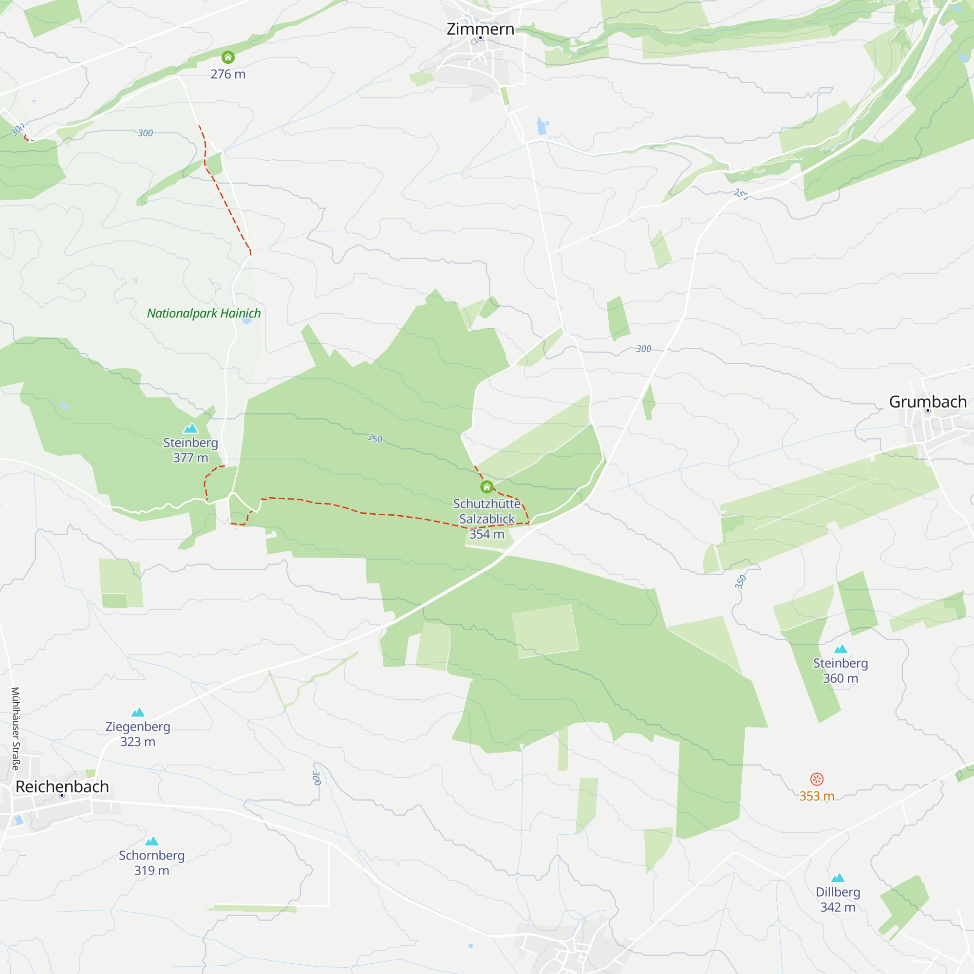 Schutzhütte Salzablick map