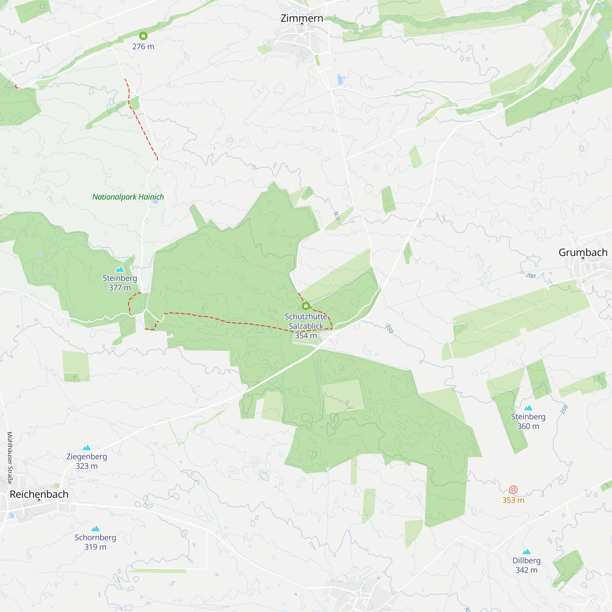 Schutzhütte Salzablick map