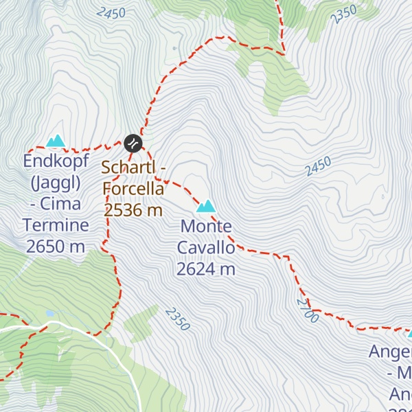 Map of Monte Cavallo